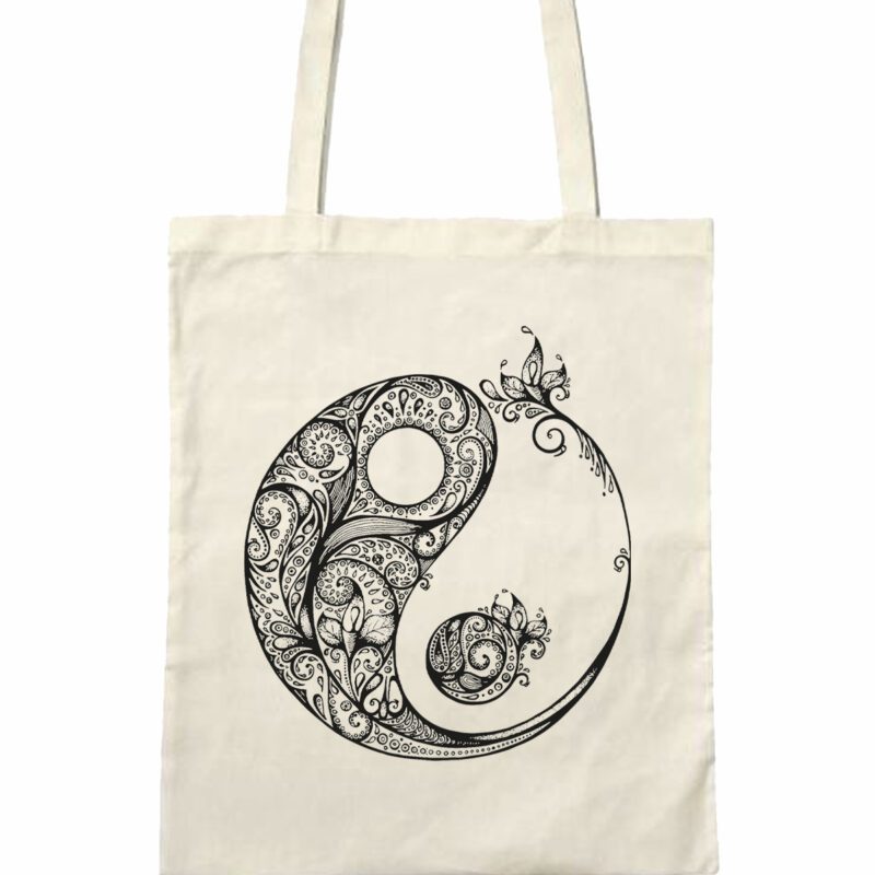 Bolsa de tela Yin y Yang