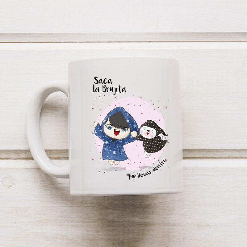 Taza Saca la Brujita que llevas dentro – Fiesta de Pijamas